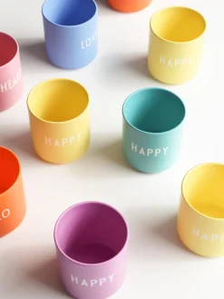 New Taza de diseño con letras Favourite HAPPY Tazas Y Mugs|Vajillas Completas