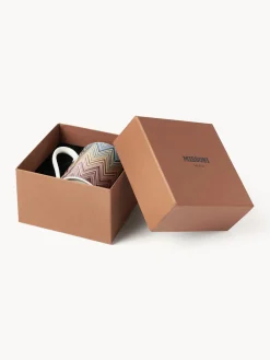 Tazas Y Mugs|Vajillas Completas></noscript>Missoni Taza de porcelana Fine Bone China Jarris Blanco, lila, amarillo y tonos azules