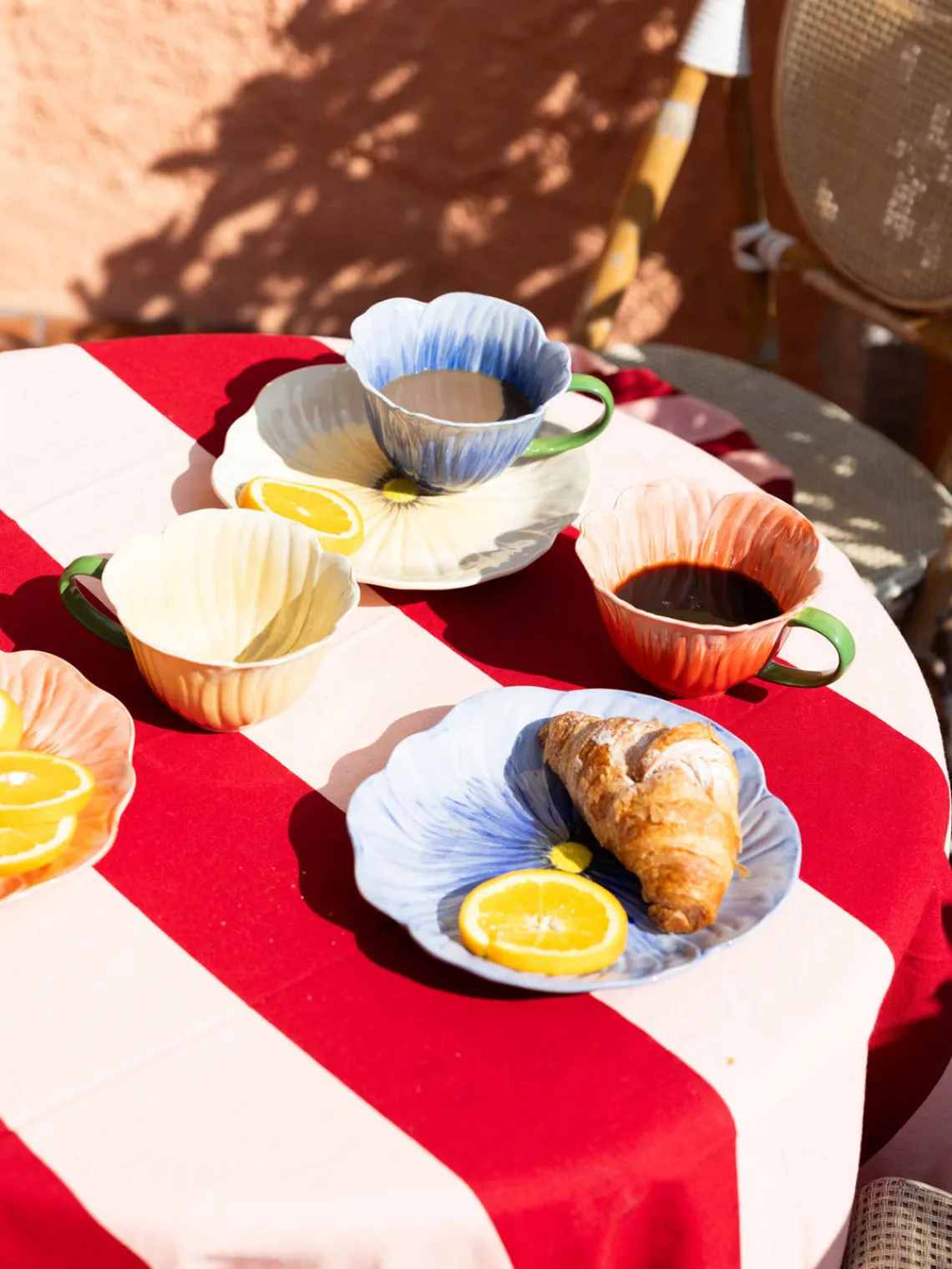 Discount Taza de té pintada a mano Amapola Tazas Y Mugs|Vajillas Completas
