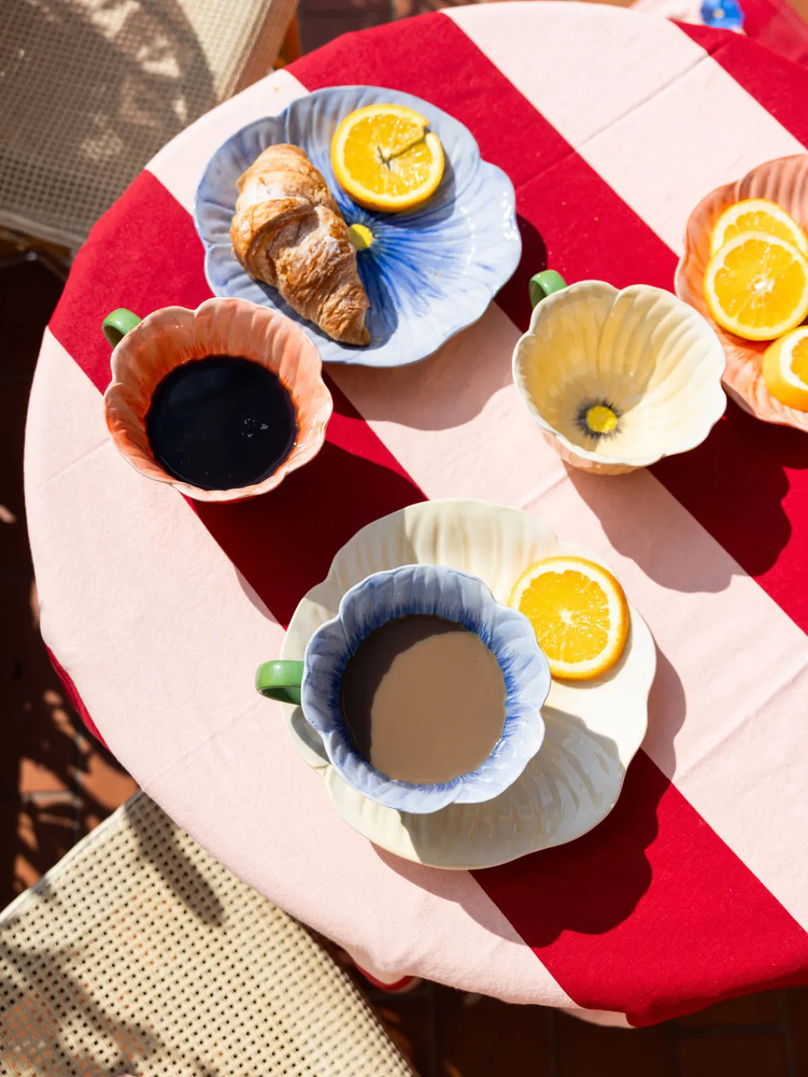 Discount Taza de té pintada a mano Amapola Tazas Y Mugs|Vajillas Completas