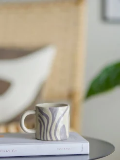 Tazas Y Mugs|Vajillas Completas>Bloomingville Taza Ninka Off White, gris