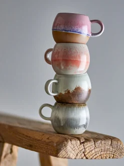 Tazas De Espresso|Vajillas Completas></noscript>Bloomingville Taza Paula Rosa claro, azul claro, marrón claro