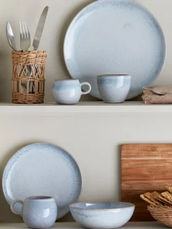 Tazas De Espresso|Vajillas Completas>Bloomingville Taza Paula Azul claro, beige claro