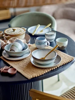 Tazas Y Mugs|Vajillas Completas></noscript>Bloomingville Taza Paula Gris, greige