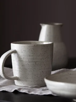 Tazas Y Mugs|Vajillas Completas>House Doctor Taza Pion Blanco Off White jaspeado