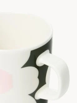 Tazas Y Mugs|Vajillas Completas></noscript>Marimekko Taza Unikko Blanco, verde oscuro, rosa claro, rojo vino