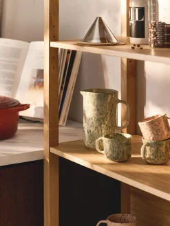 Tazas Y Mugs|Vajillas Completas>Westwing Collection Tazas artesanales Bernardo, 4 uds. Beige claro, verde salvia