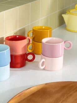 Tazas Y Mugs|Menaje De Mesa></noscript>&k Amsterdam Tazas artesanales Chiquito, 2 uds. Tonos rosas