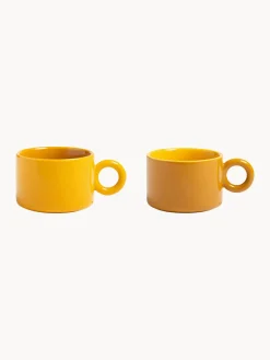 Tazas Y Mugs|Menaje De Mesa>&k Amsterdam Tazas artesanales Chiquito, 2 uds. Tonos amarillos