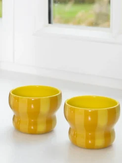 Tazas Y Mugs|Vajillas Completas>&k Amsterdam Tazas artesanales Circus, 2 uds. Amarillo sol, amarillo mostaza