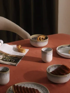 Tazas Y Mugs|Vajillas Completas>Westwing Collection Tazas artesanales con esmalte reactivo Danza, 4 uds. Blanco, tonos beige, con gradiente de color