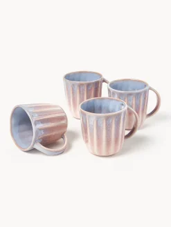 Clearance Tazas artesanales con esmalte reactivo Vinci, 4 uds. Tazas Y Mugs|Vajillas Completas
