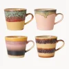 Sale Tazas artesanales de gres 70's, 4 uds. Vajillas Completas|Tazas Y Mugs