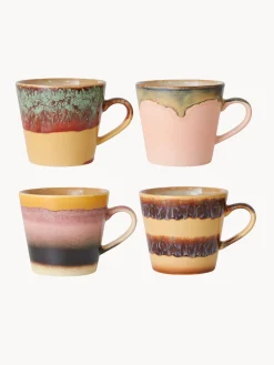 Sale Tazas artesanales de gres 70's, 4 uds. Vajillas Completas|Tazas Y Mugs
