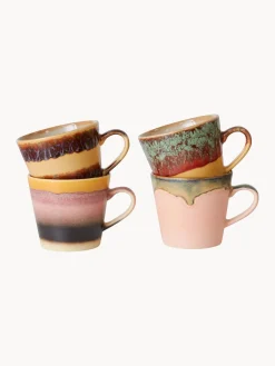 Sale Tazas artesanales de gres 70's, 4 uds. Vajillas Completas|Tazas Y Mugs