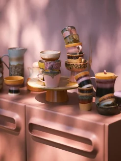 Sale Tazas artesanales de gres 70's, 4 uds. Vajillas Completas|Tazas Y Mugs