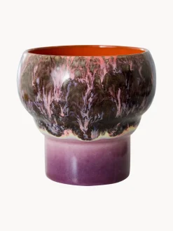 Tazas Y Mugs|Vajillas Completas></noscript>HKLIVING Tazas artesanales de gres 70's, 2 uds. Lila, negro, marrón claro, azul