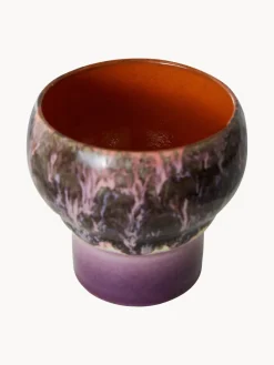 Tazas Y Mugs|Vajillas Completas></noscript>HKLIVING Tazas artesanales de gres 70's, 2 uds. Lila, negro, marrón claro, azul