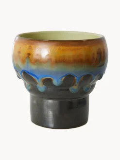 Tazas Y Mugs|Vajillas Completas></noscript>HKLIVING Tazas artesanales de gres 70's, 2 uds. Lila, negro, marrón claro, azul