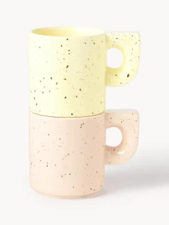 Discount Tazas artesanales de porcelana Aiko, 2 uds. Tazas Y Mugs|Vajillas Completas