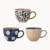Hot Tazas artesanales Eviaya (3 uds.) Tazas Y Mugs|Vajillas Completas