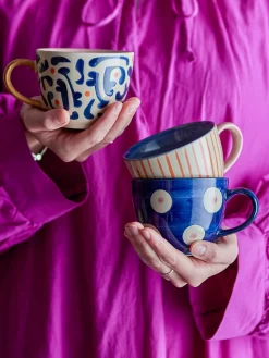 Hot Tazas artesanales Eviaya (3 uds.) Tazas Y Mugs|Vajillas Completas