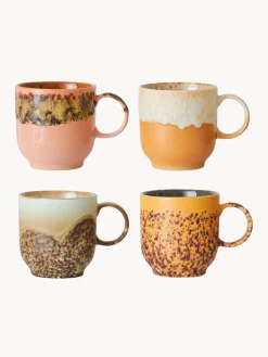 Clearance Tazas artesanales 70's, 4 uds. Tazas Y Mugs|Vajillas Completas