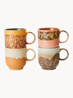 Clearance Tazas artesanales 70's, 4 uds. Tazas Y Mugs|Vajillas Completas