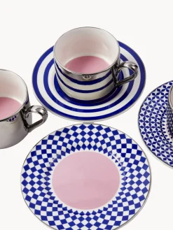 Best Tazas con platitos artesanales Aunty, 4 uds. Tazas Y Mugs|Menaje De Mesa