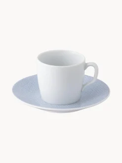 Outlet Tazas con platitos de porcelana artesanales Cosmopolitan, 2 uds. Tazas De Espresso|Vajillas Completas