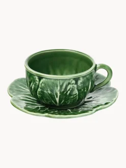 Online Tazas con platitos pintadas a mano Cabbage, 4 uds. Tazas Y Mugs|Vajillas Completas