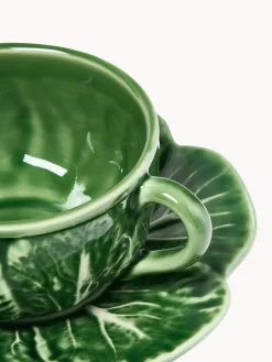 Online Tazas con platitos pintadas a mano Cabbage, 4 uds. Tazas Y Mugs|Vajillas Completas
