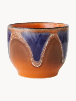 Tazas de café artesanales de cerámica 70's, 4 uds. Tazas Y Mugs|Vajillas Completas