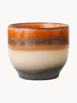 Tazas de café artesanales de cerámica 70's, 4 uds. Tazas Y Mugs|Vajillas Completas