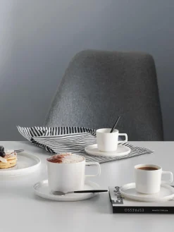 Tazas Y Mugs|Vajillas Completas></noscript>ASA Selection Tazas de café con platitos de porcelana Oco, 6 uds.