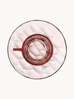 Tazas Y Mugs|Vajillas Completas></noscript>Kartell Tazas de café con platitos con relieves Jellies, 4 uds. Rosa