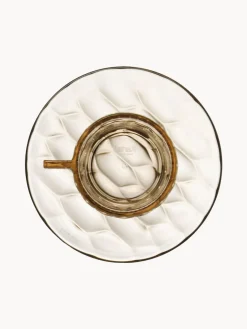 Discount Tazas de café con platitos con relieves Jellies, 4 uds. Tazas Y Mugs|Vajillas Completas