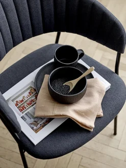 Tazas Y Mugs|Vajillas Completas></noscript>Bloomingville Tazas de café con relieves Neri, 2 uds.