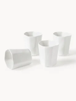 Hot Tazas de café de porcelana con forma orgánica Joana, 4 uds. Tazas Y Mugs|Vajillas Completas