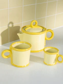 Tazas de café espresso artesanales Loop, 2 uds. Tazas De Espresso|Vajillas Completas