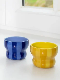 Tazas Y Mugs|Vajillas Completas>&k Amsterdam Tazas de café espresso artesanales Circus, 2 uds. Amarillo sol, amarillo mostaza