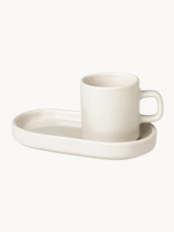 Clearance Tazas de café espresso con platitos Pilar, 4 pzas. Vajillas Completas|Tazas De Espresso
