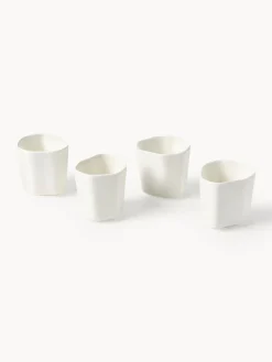 Clearance Tazas de café espresso de porcelana con forma orgánica Joana, 4 uds. Tazas De Espresso|Vajillas Completas