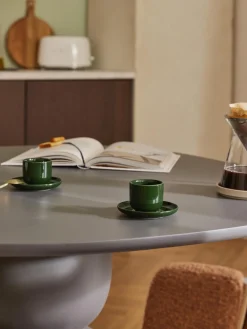 Discount Tazas de café espresso de porcelana con platitos Nessa, 4 uds. Tazas De Espresso|Vajillas Completas