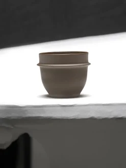 Tazas De Espresso|Vajillas Completas>SERAX Tazas de café espresso de porcelana Dune, 2 uds. Marrón