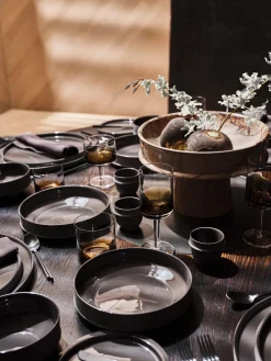 Tazas De Espresso|Vajillas Completas></noscript>SERAX Tazas de café espresso de porcelana Dune, 2 uds. Marrón