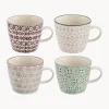 Tazas de café Karine, 4 uds. Tazas Y Mugs|Vajillas Completas