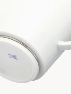 Tazas Y Mugs|Vajillas Completas></noscript>Meissen Tazas de porcelana con borde platino pintado a mano Vitruv, 2 uds. Blanco con borde de platino