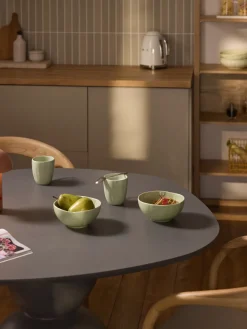 Tazas Y Mugs|Vajillas Completas>Westwing Collection Tazas de porcelana con relieves Sali, 4 uds. Verde claro