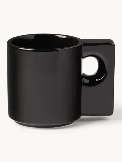 Tazas Y Mugs|Vajillas Completas>Westwing Collection Tazas de porcelana Keira, 2 uds. Negro